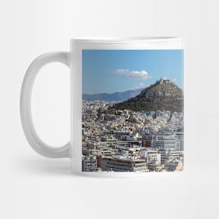 Lykabettos Hill from the Acropolis, Athens Mug